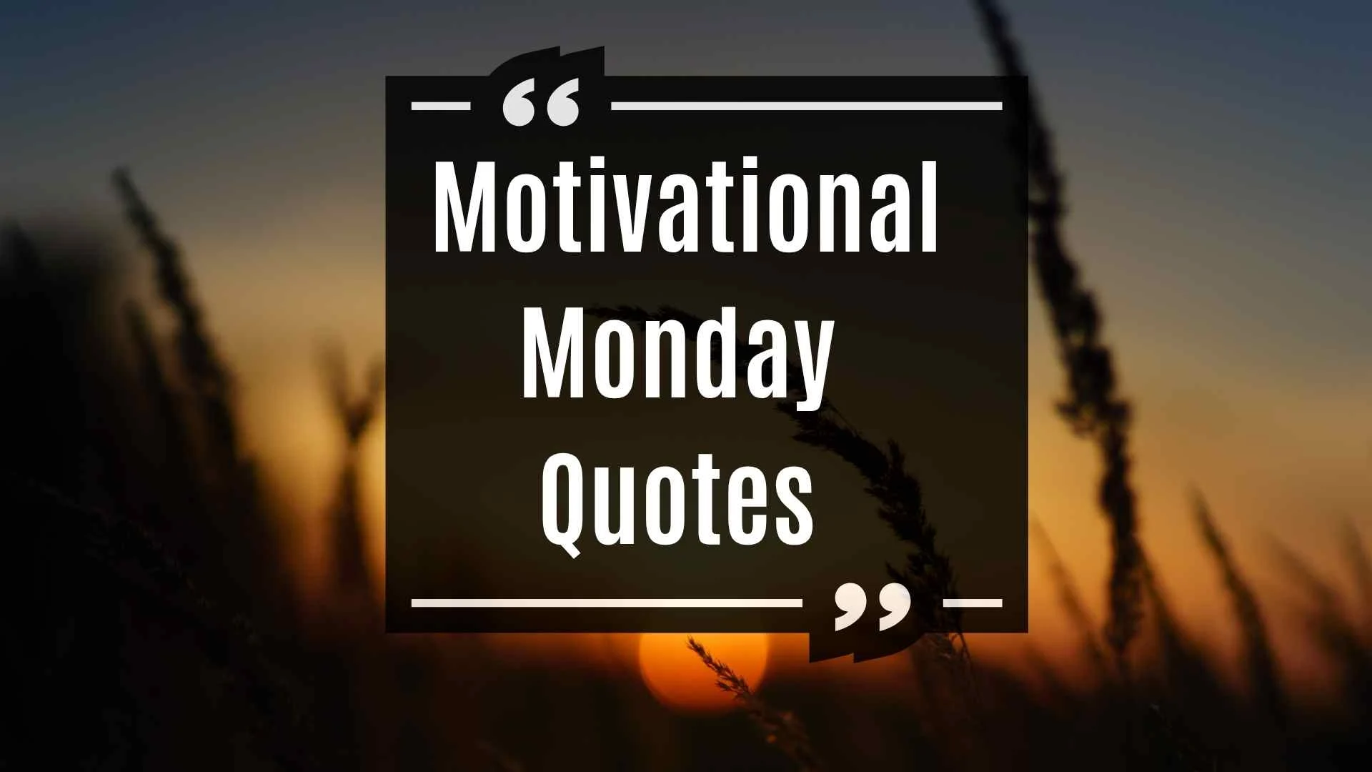 Motivational Monday Quotes