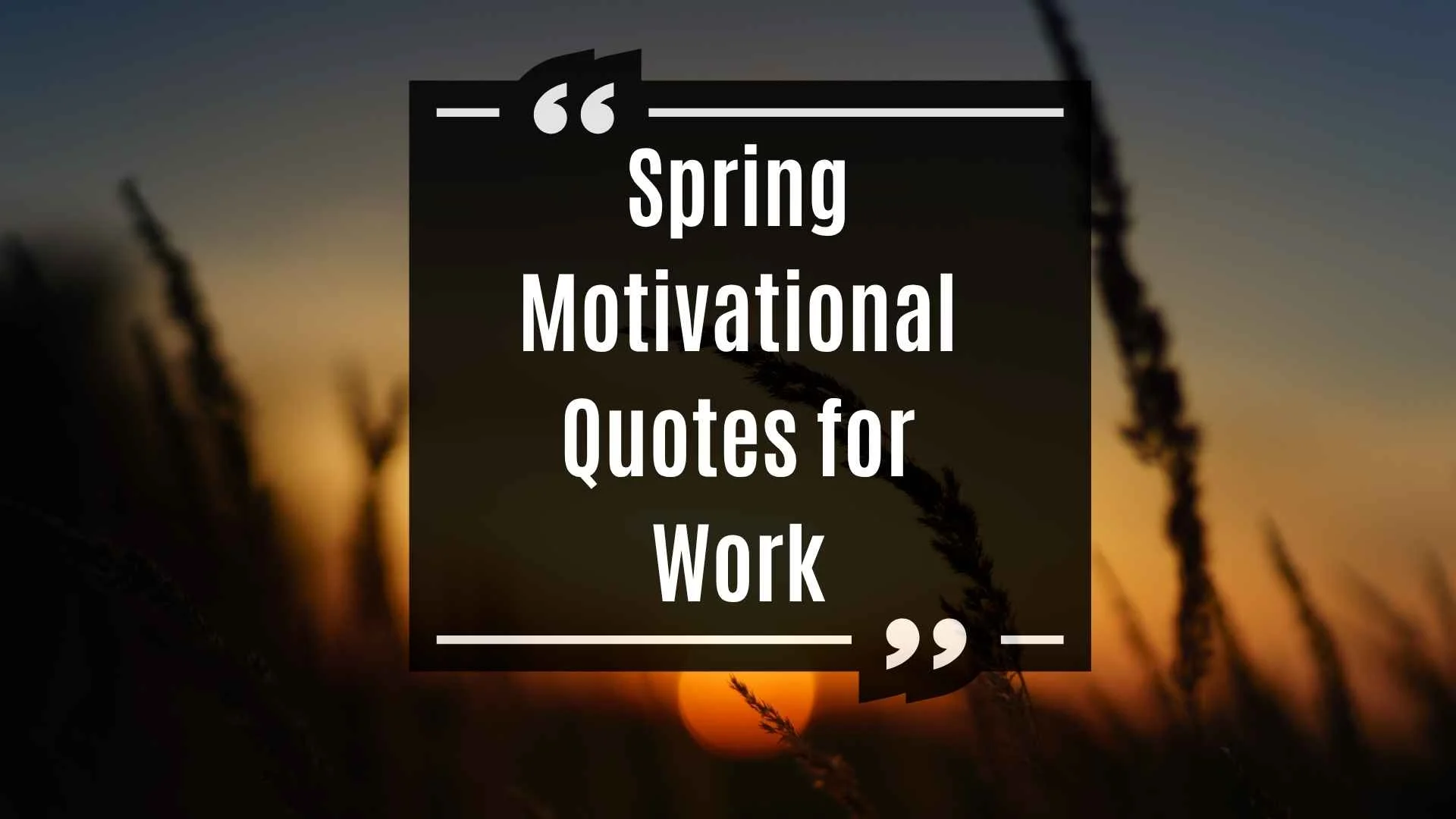 Spring Motivational Quotes for Work
