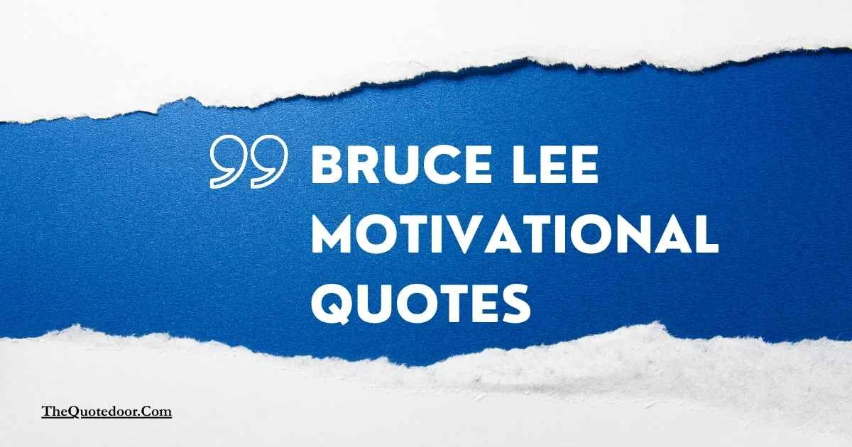 Bruce Lee Motivational Quotes