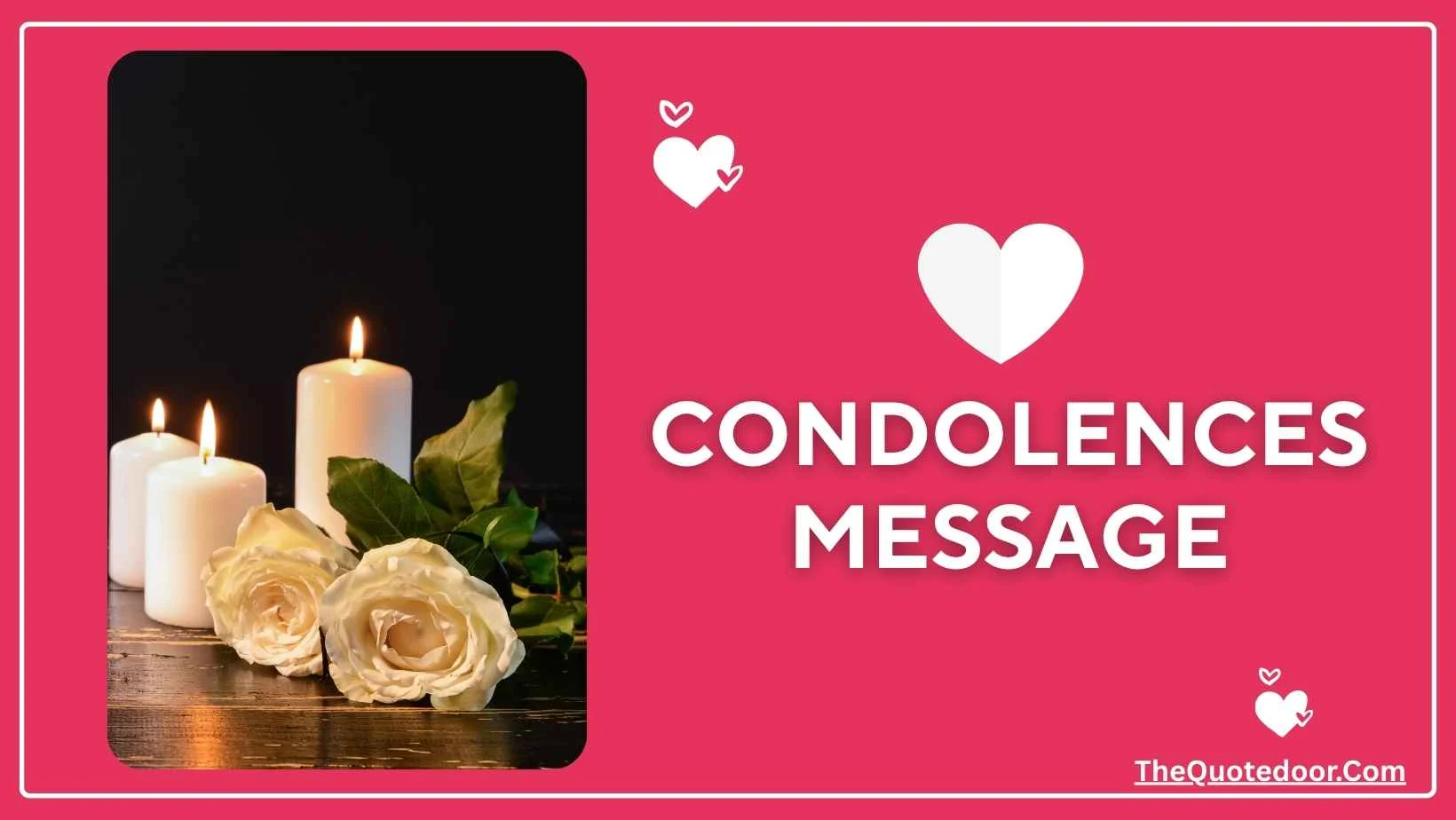 Condolences Message