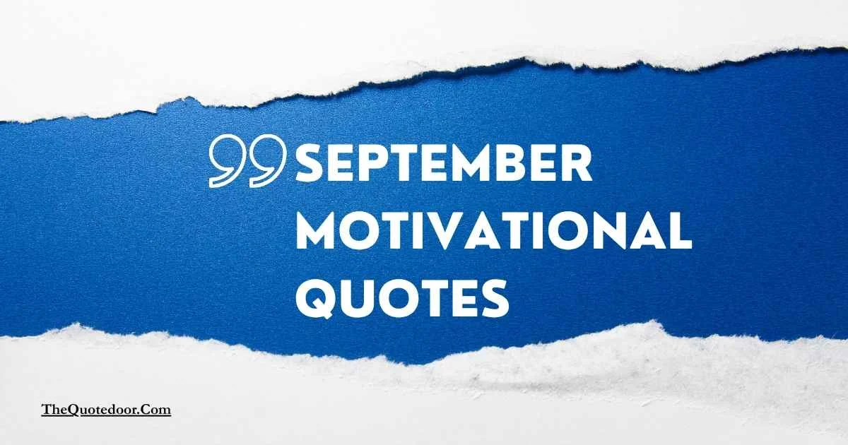 September Motivational Quotes